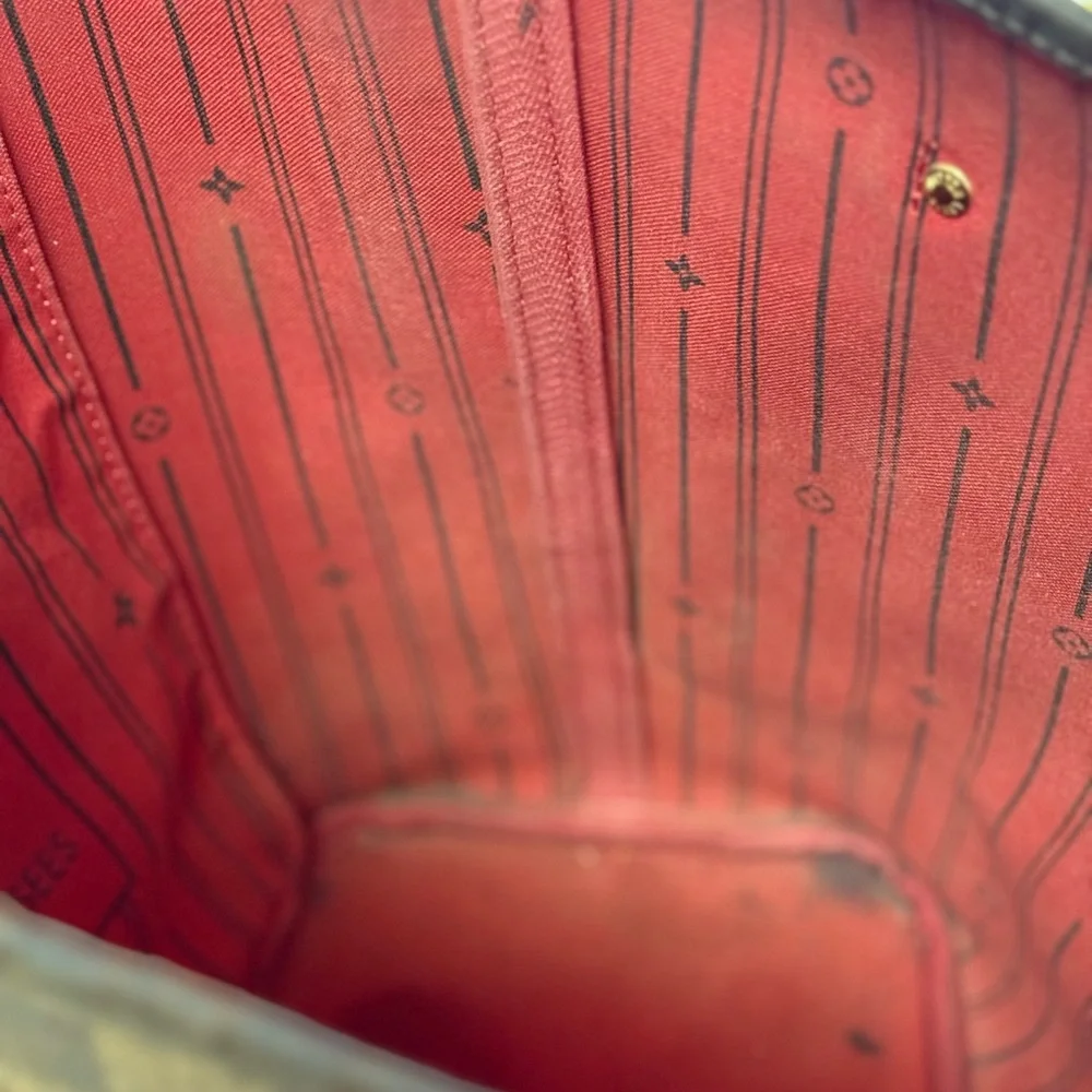 Louis Vuitton Nerverfull Damier Ebene Tote w cherry interior - Picture 8 of 11
